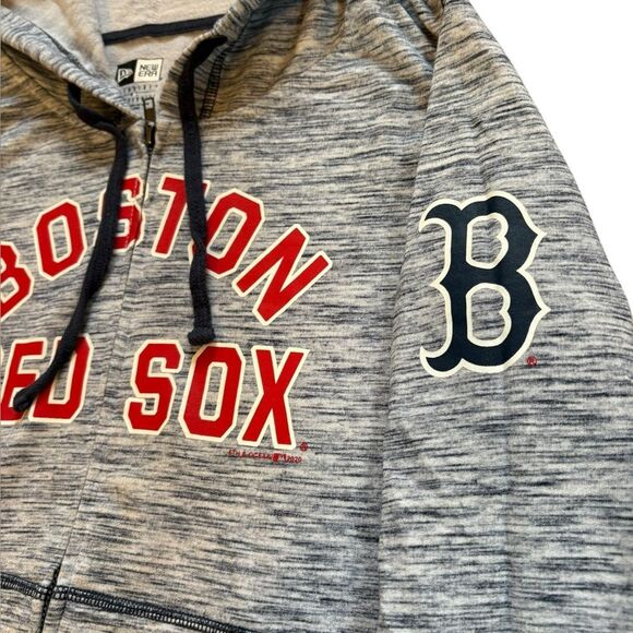 Boston Red Sox New Era Space Dye French Terry Full Zip Hoodie Womens Medium - Picture 5 of 9